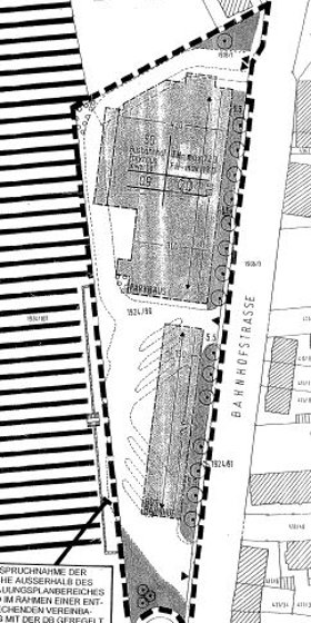 Plan Busbahnhof-Parkhaus