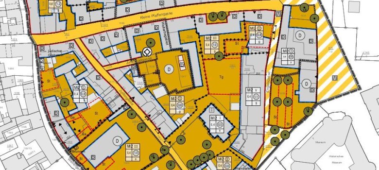 Plan Pfaffengasse, 1. Änderung und Erweiterung