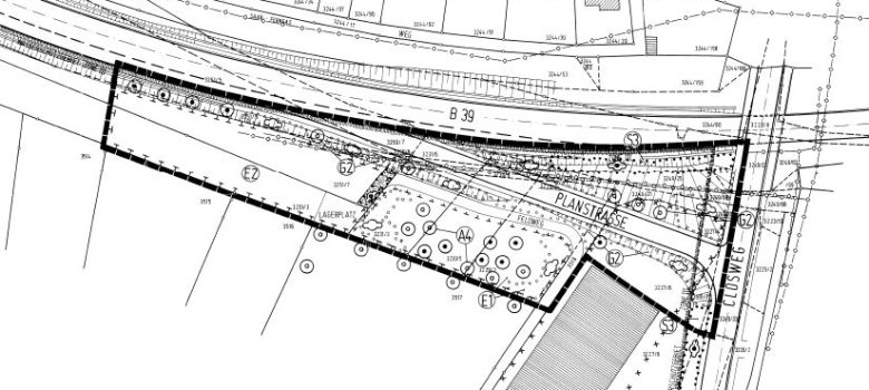 Plan Anbindung B 39 - Closweg