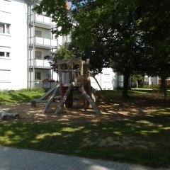 Die neue Rutsch- und Kletteranlage ist das Highlight für die Kinder