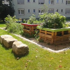 Das Projekt "Urban gardening" fördert das geimeinschaftliche Engagement der Bewohner im Quartier.