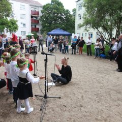 Kinder der Kita Löwenzahn mit Liedbeitrag