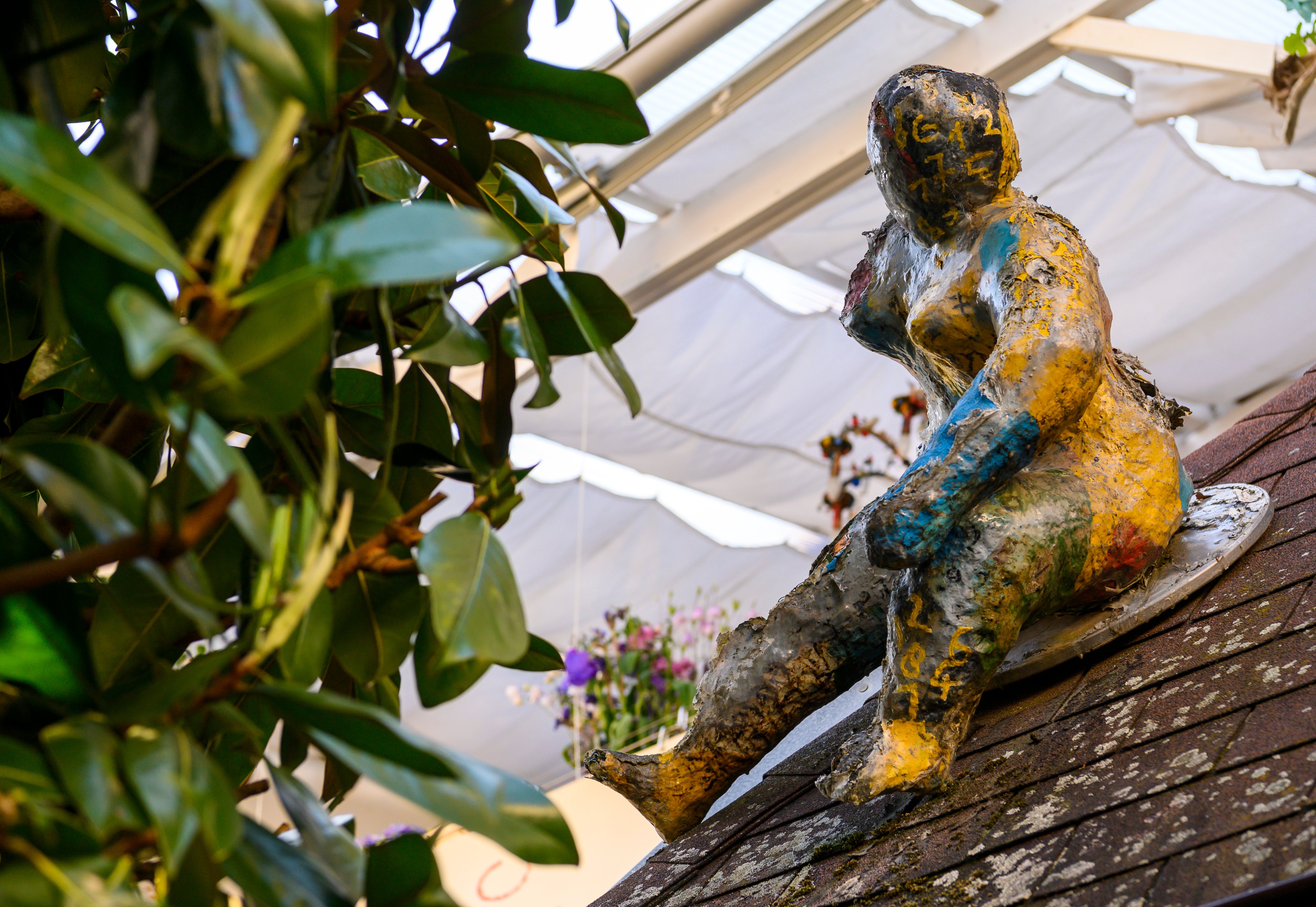 Der Altstadthof ist ein Kunstgarten des Grynen Bandes.