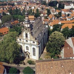 Luftaufnahme der Dreifaltigkeitskirche