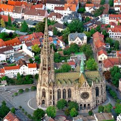 Luftaufnahme der Gedächtniskirche