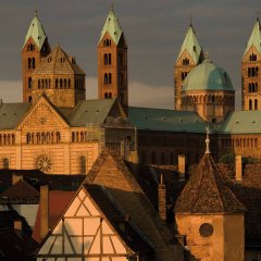 Blick vom Stift auf den Kaiserdom