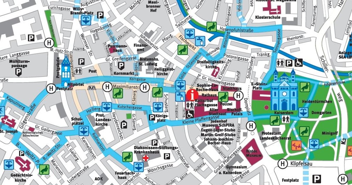 Stadtplan für heiße Tage | Stadt Speyer Stadtplan für heiße Tage | Stadt Speyer