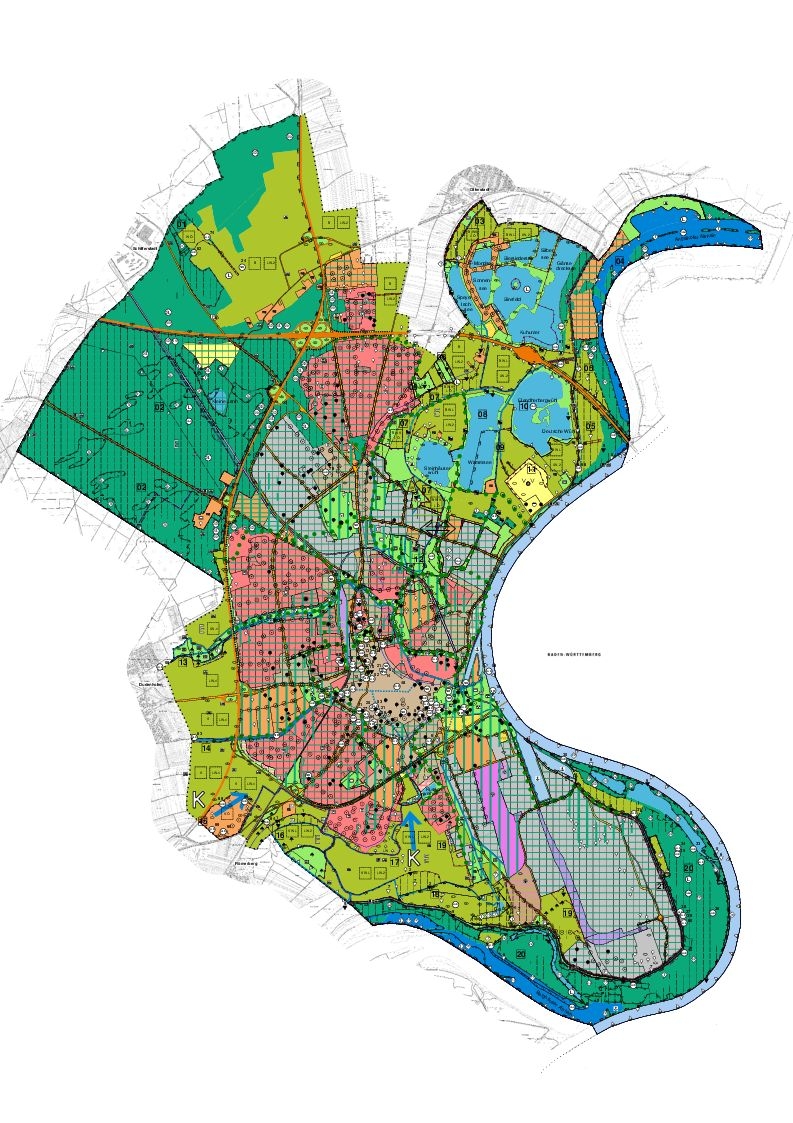 Karte der Speyerer Landschaftsplanung 2020