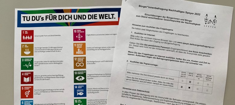 Nachhaltigkeitsziele und Fragebogen