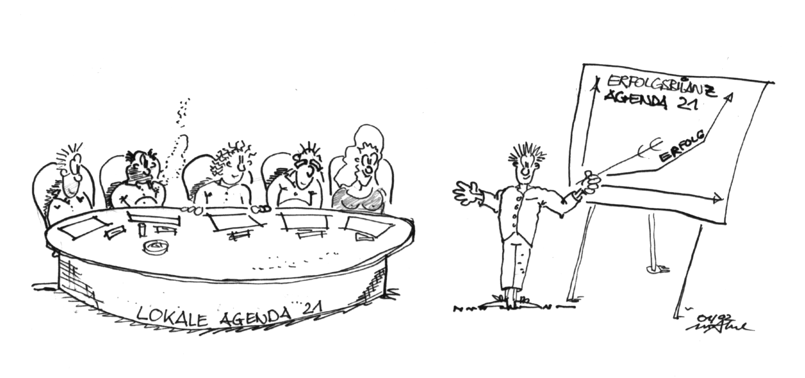 Cartoon zur Agenda 21