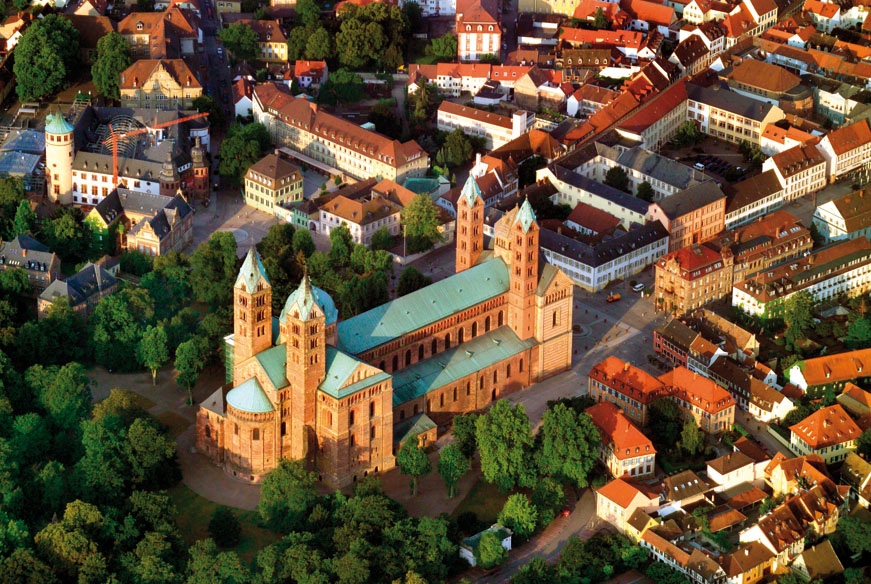 Aerial view of the cathedral