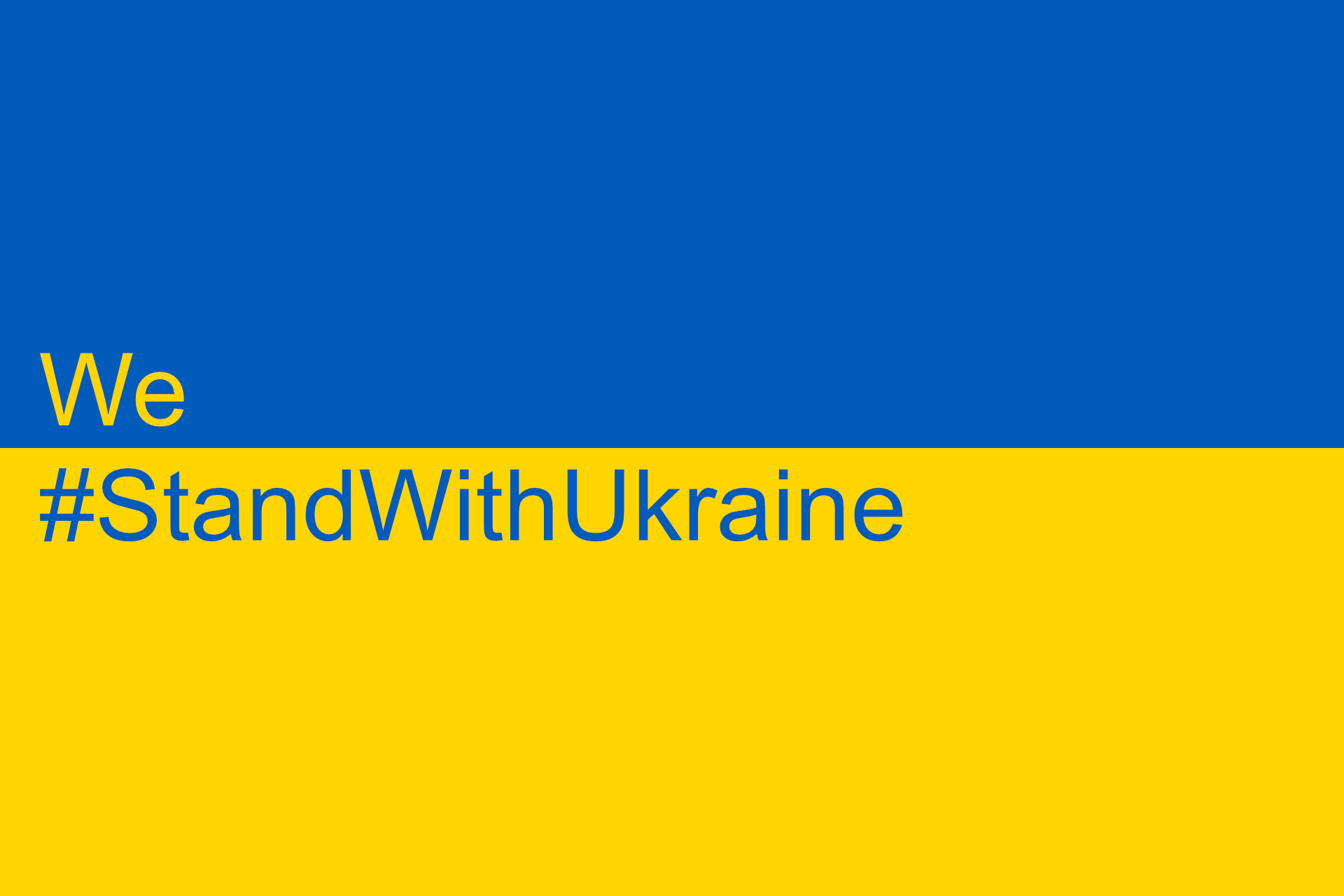 WeStandWithUkraine